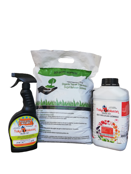 Hazır Set Sebze Meyve Çiçekler İçin 3 Kg Toz + 750 ML Çiçek Coşturan + 5 Lt Sıvı Solucan Gübresi