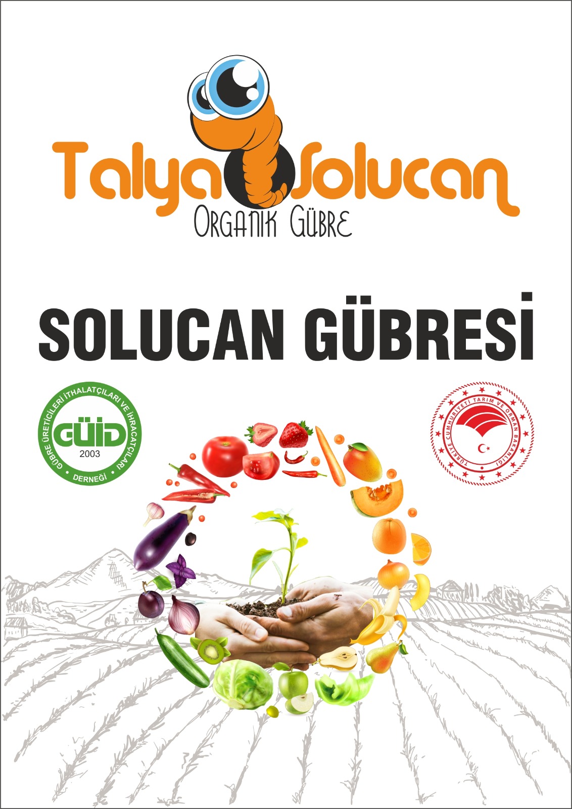 Organik Solucan Gübresi Toz Sebze Meyve ve Süs Bitkileri Saksı Salon Balkon Hobi 3 kg.